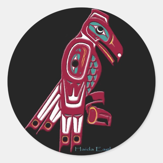 Adesivo Redondo HAIDA EAGLE Collection (Frente)