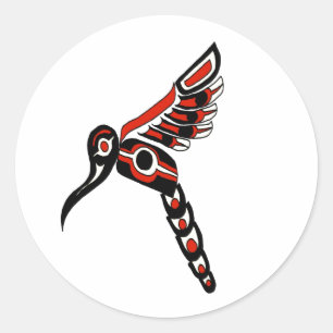 Adesivo Redondo Haida Humming Bird