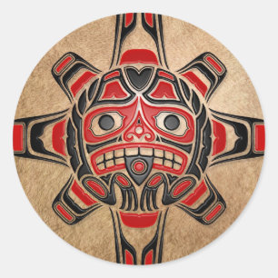 Adesivo Redondo Haida Sun Mask