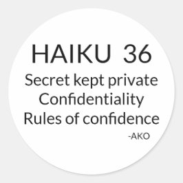 ADESIVO REDONDO HAIKU 36