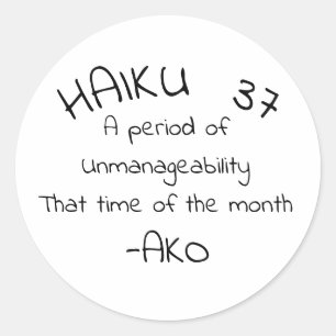 ADESIVO REDONDO HAIKU 37