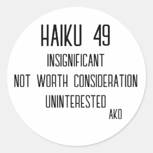 ADESIVO REDONDO HAIKU 49