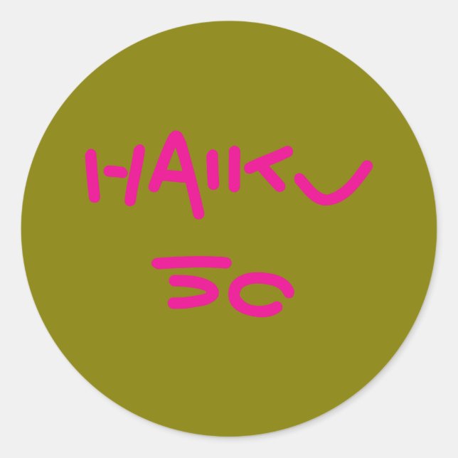 ADESIVO REDONDO HAIKU 50 (Frente)