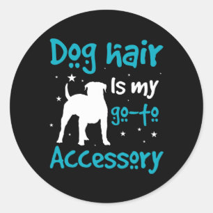 Adesivo Redondo Hair é acessório - Bulldog Americano