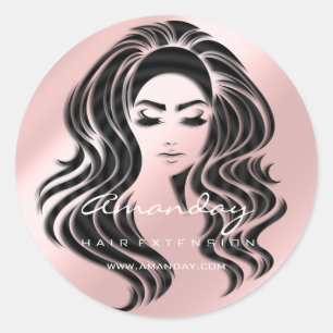Adesivo Redondo Hair Lash Extension Stylist Makeup Honey Pink VIP