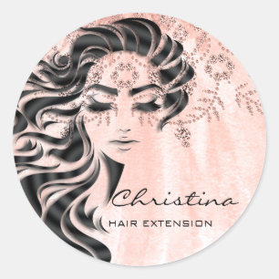 Adesivo Redondo Hairdresser Makeup Eyelash Diamond