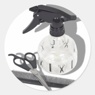 Adesivo Redondo HairdresserItems060910Shadows