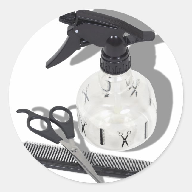 Adesivo Redondo HairdresserItems060910Sombras (Frente)