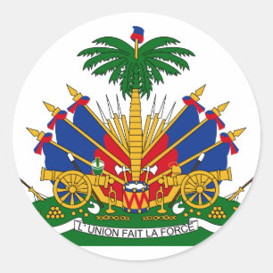 Adesivo Redondo haiti emblem
