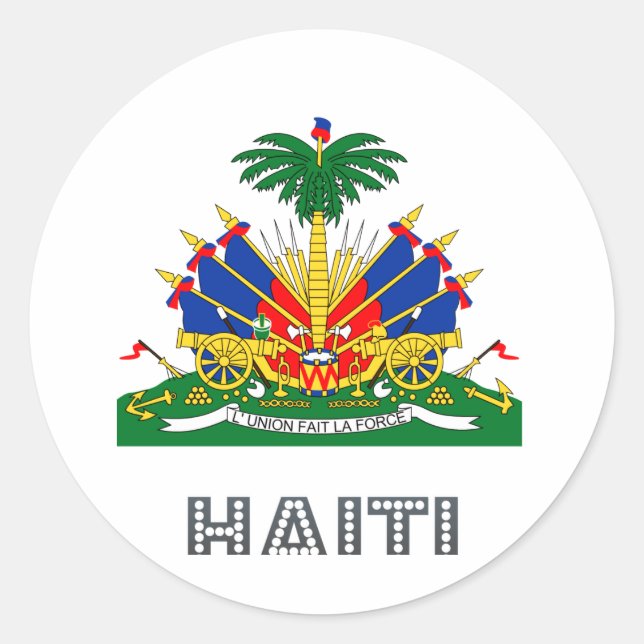 Adesivo Redondo Haitian Emblem (Frente)