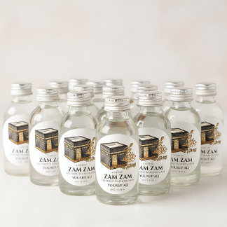 ADESIVO REDONDO HAJJ MABRUR PERSONALIZADO VESTIDO E RÓTULO PARA HA