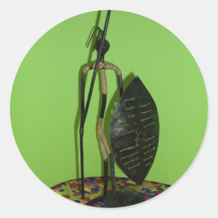 Adesivo Redondo Hakuna Matata Kenya Maasai.JPG