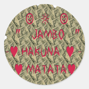 Adesivo Redondo Hakuna Matata Talk Money presentes.png