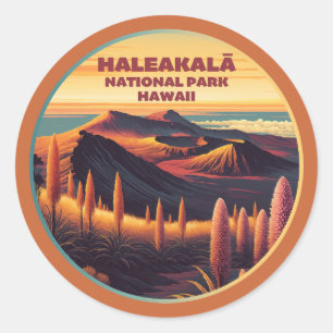 Adesivo Redondo Haleakala National Park Hawaii