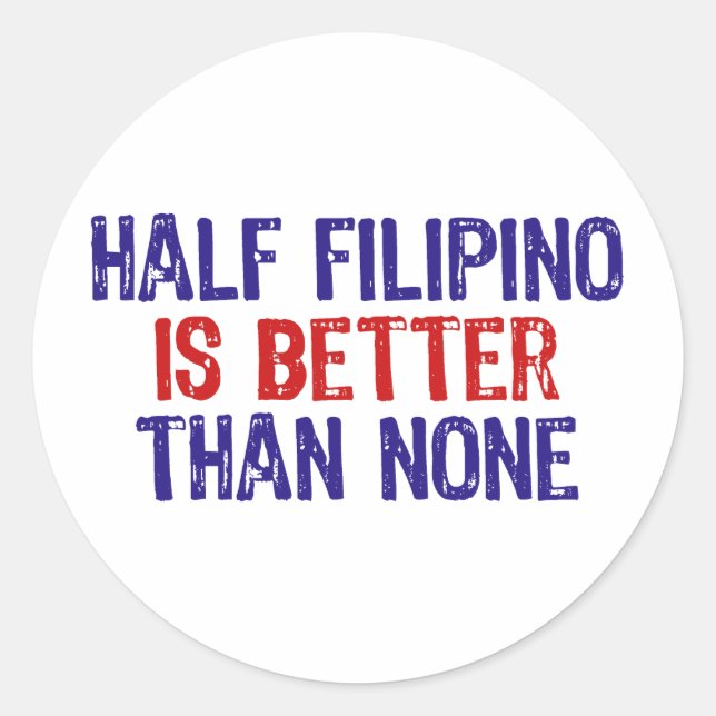 Adesivo Redondo Half Filipino (Frente)