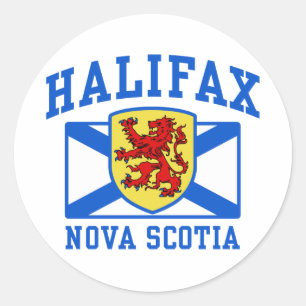 Adesivo Redondo Halifax Nova Escócia