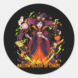 Adesivo Redondo Hallow-Queen of Chaos