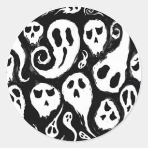Adesivo Redondo Halloween