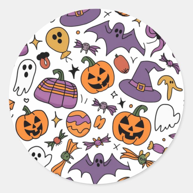 Adesivo Redondo Halloween 2024 (Frente)