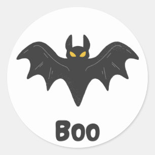 Adesivo Redondo Halloween Bat Sticker