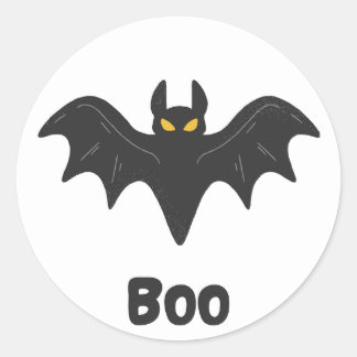 Adesivo Redondo Halloween Bat Sticker