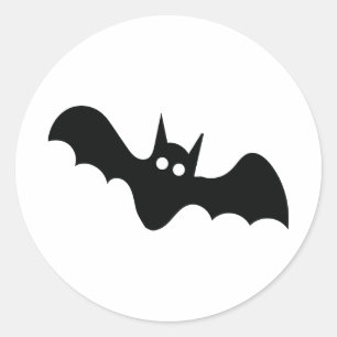 Adesivo Redondo Halloween Bat Sticker