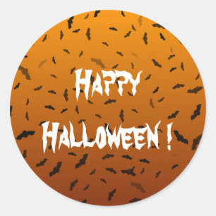 Adesivo Redondo Halloween Bats
