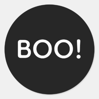Adesivo Redondo Halloween BOO! Bag Simples De Tratamento De Presen