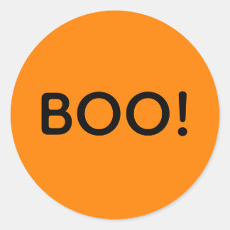 Adesivo Redondo Halloween BOO! Bag Simples De Tratamento De Presen