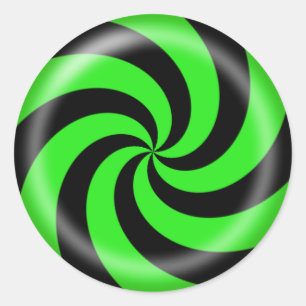 Adesivo Redondo Halloween Candy Swirl Sticker