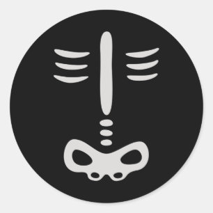 Adesivo Redondo Halloween Children Skeleton Costume