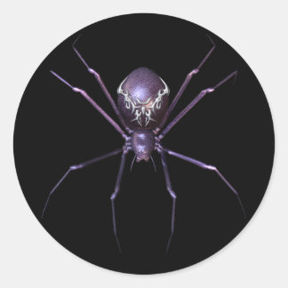 Adesivo Redondo Halloween de aranha envenenada pela KRW