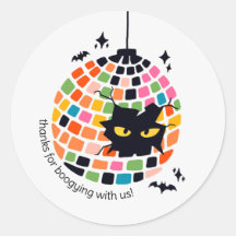 Halloween Disco Ball Obrigado Sticker