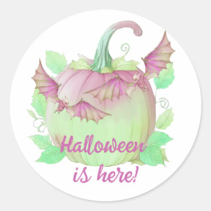 Adesivo Redondo Halloween está aqui