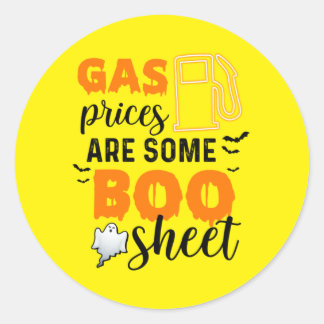 Adesivo Redondo Halloween Gas Prices Are Some Boo Birthday