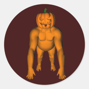 Adesivo Redondo Halloween Gorilla