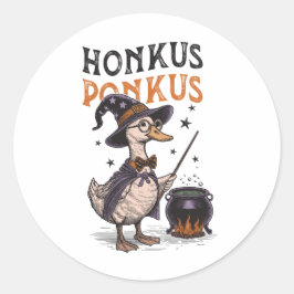 Adesivo Redondo Halloween Madre Goose