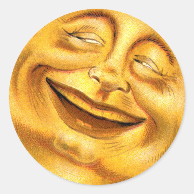 Adesivo Redondo Halloween Moon (Frente)