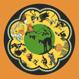 Adesivo Redondo Halloween na Ronda