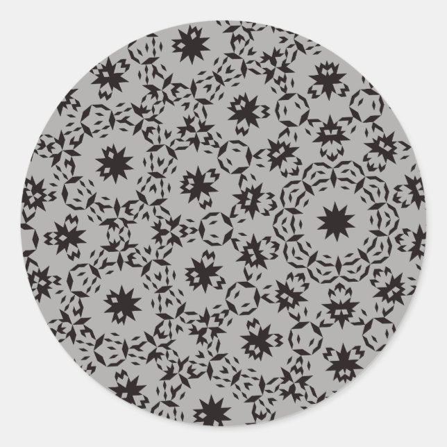 Adesivo Redondo Halloween Pattern (Frente)