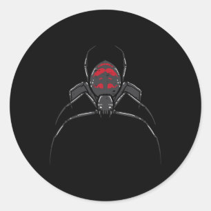 Adesivo Redondo Halloween Spider Black Viúva Masculina Homens Meni
