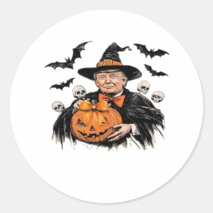 Adesivo Redondo Halloween Spooky Pumpkin