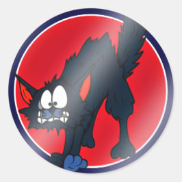 Adesivo Redondo Halloween Sticker