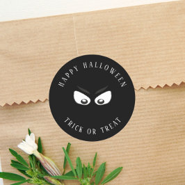 Adesivo Redondo Halloween Trick Or Treat Spooky Ghost Cute Favor