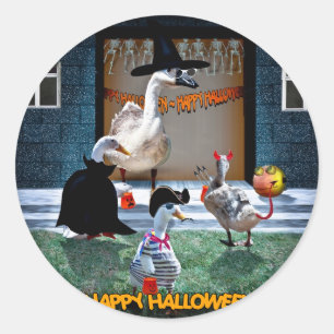 Adesivo Redondo Halloween Trick ou Hora do Tratamento!
