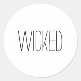 Adesivo Redondo Halloween, uma tipografia simples e manuscrita