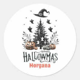 Adesivo Redondo Hallowmas Stickers Halloween Mashup