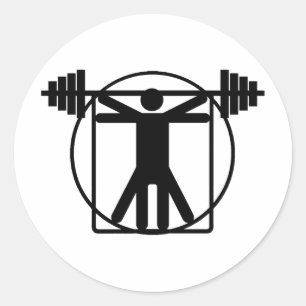 Adesivo Redondo Halterofilismo
