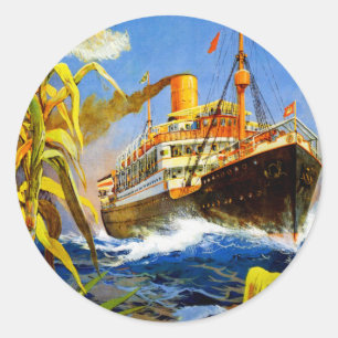 Adesivo Redondo Hamburgo América à América do Sul