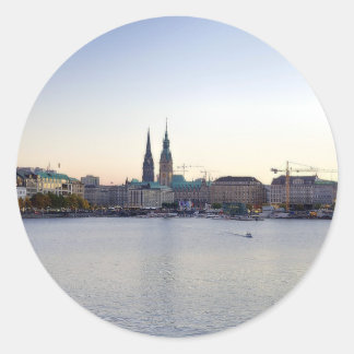 Adesivo Redondo Hamburgo autocolante bordador porto